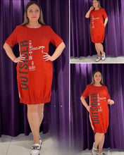 Load image into Gallery viewer, Plus Size Fun Casual Dress , Choose from two different Color Options - SHB
